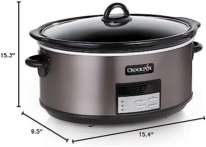 Crock-Pot 8 Quart Programmable Slow Cooker with Auto Warm EW91