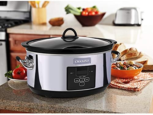 Crock-Pot 7 Quart Programmable Slow Cooker – Polished Platinum VDRH