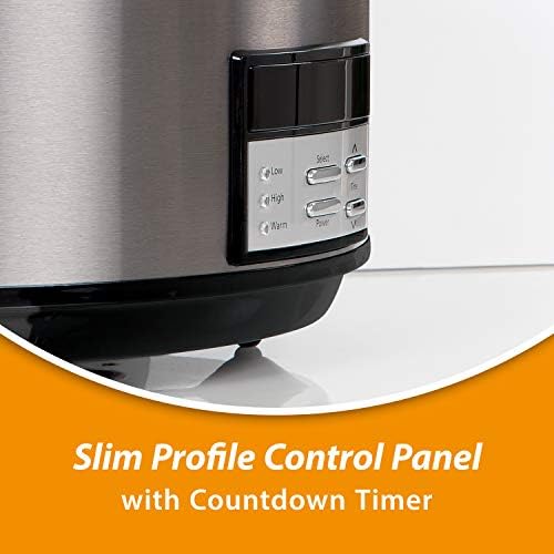 Crock-Pot 8 Quart Programmable Slow Cooker with Auto Warm Lite SLOW666-028