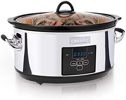 Crock-Pot 7 Quart Programmable Slow Cooker – Polished Platinum VDRH