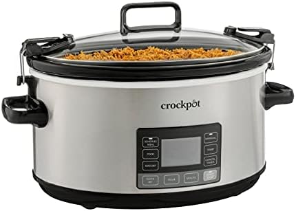Crock-Pot 7 Quart Portable Programmable Slow Cooker with Timer Lite SLOW666-027