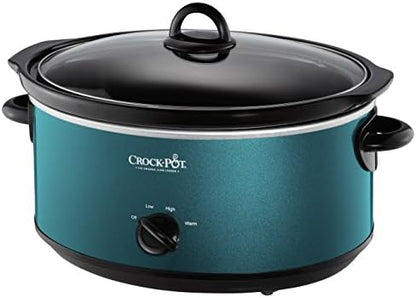 Crock-Pot 7 Quart Manual Slow Cooker – Turquoise Classic SLOW666-025