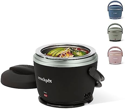 Crock-Pot Electric Lunch Box Food Warmer 20oz – Black Clean SLOW666-026