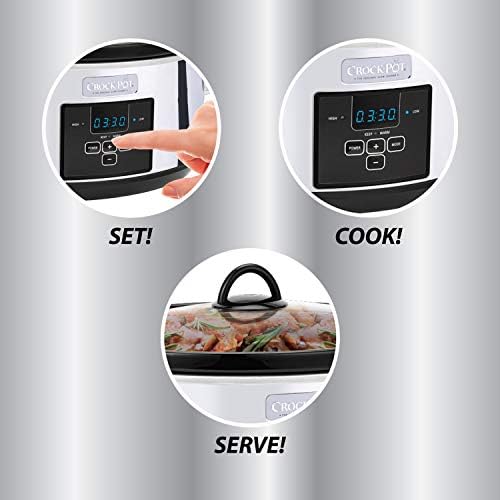 Crock-Pot 7 Quart Programmable Slow Cooker – Polished Platinum VDRH