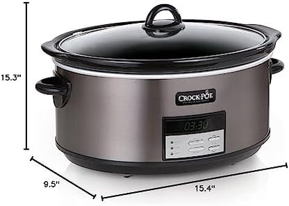 Crock-Pot 8 Quart Programmable Slow Cooker with Auto Warm Lite SLOW666-028