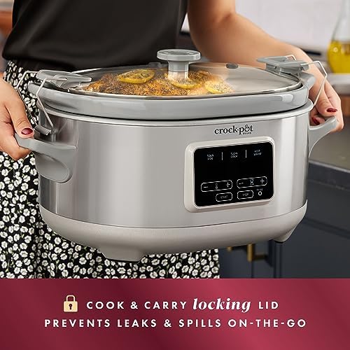 Crock-Pot 7 Quart Programmable Cook & Carry Slow Cooker HGJV
