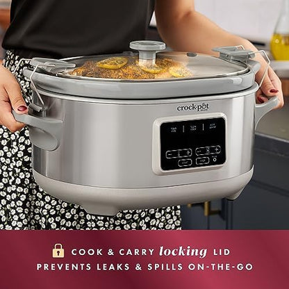 Crock-Pot 7 Quart Programmable Cook & Carry Slow Cooker HGJV