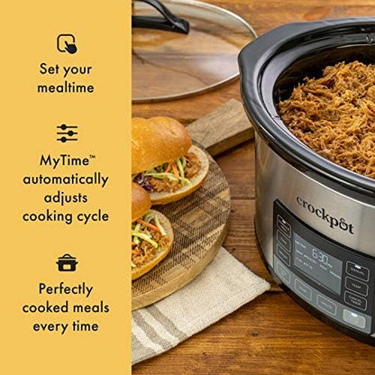 Crock-Pot MyTime 6 Quart Programmable Slow Cooker Fresh SLOW666-008