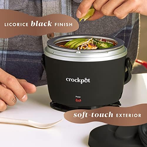 Crock-Pot Electric Lunch Box Food Warmer 20oz – Black Clean SLOW666-026