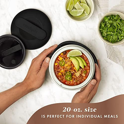 Crock-Pot Electric Lunch Box Food Warmer 20oz – Black Clean SLOW666-026