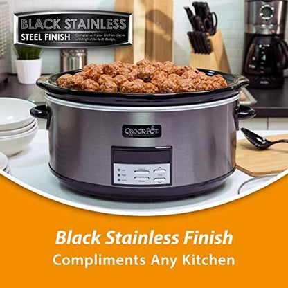 Crock-Pot 8 Quart Programmable Slow Cooker with Auto Warm Lite SLOW666-028